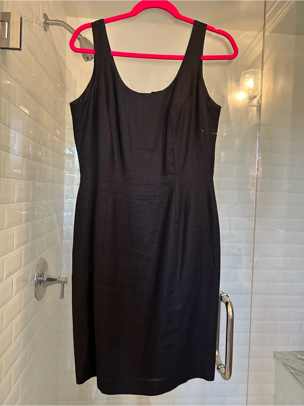 Morgan Taylor Petites Black Sleeveless Midi Sheath Dress, like new, size 12
